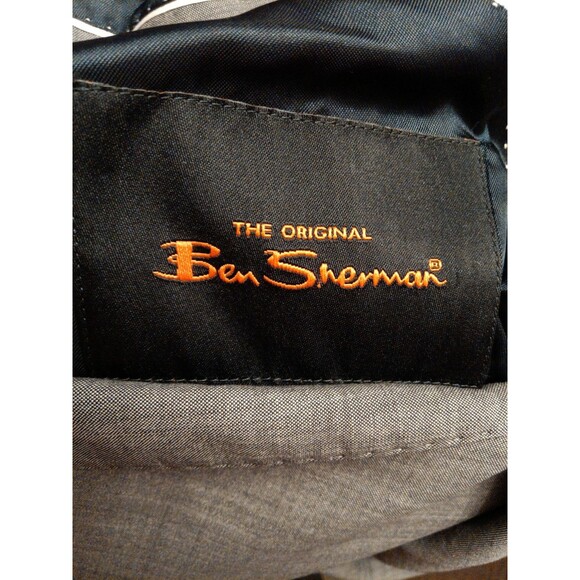 Ben Sherman Wool Blazer Gray 42Long Single Breasted Single Button - Picture 4 of 5